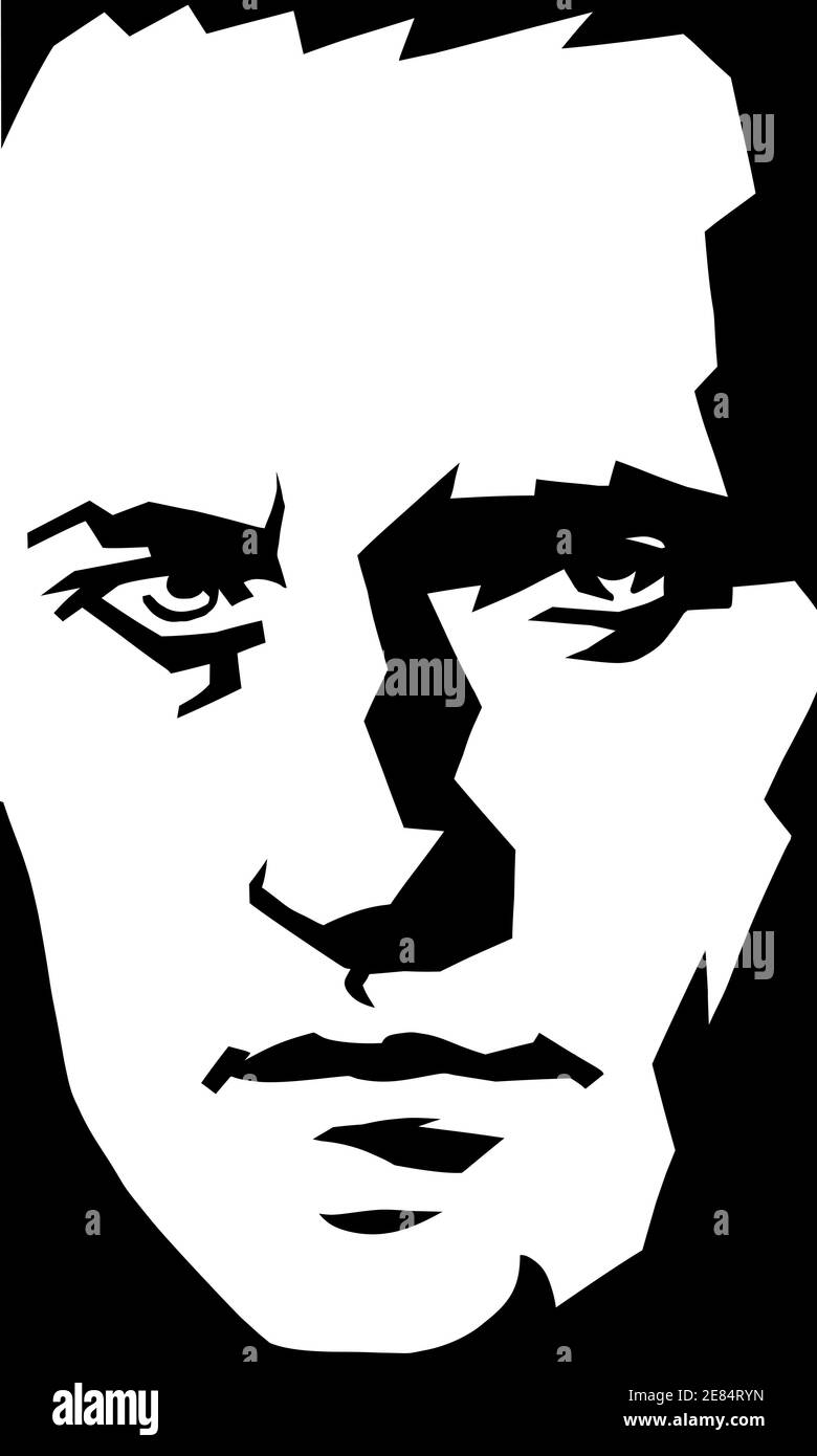 Alexei Navalny is a Russian opposition leader, political prisoner, founder of the Anti-Corruption Foundation Stock Vector