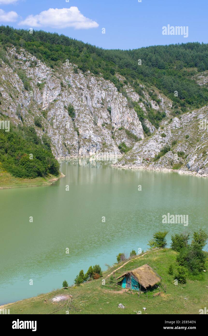 Uvac River Special Nature Reserve, Serbia Stock Photo