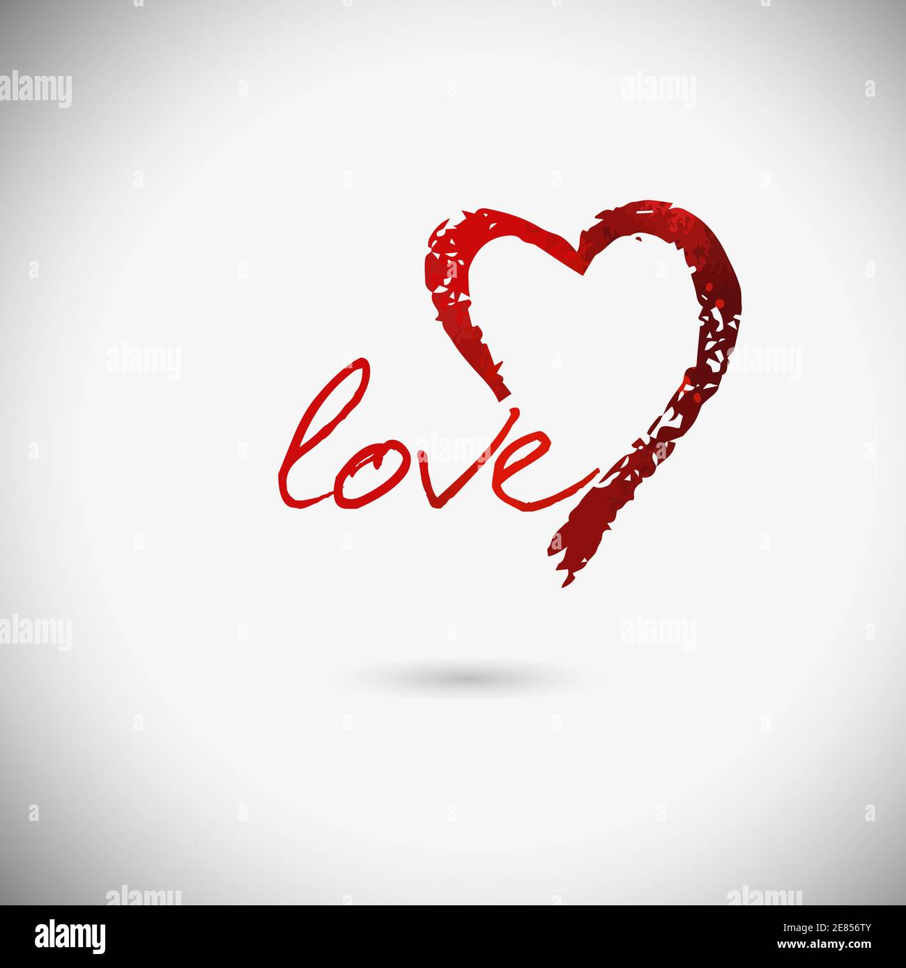 brush drawing heart sketch Stock Vector Image & Art Alamy