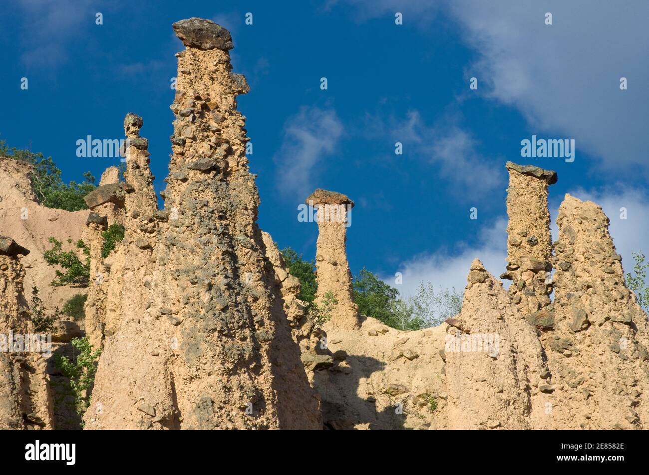 Devil's Town rock formation in Serbia Stock Photo