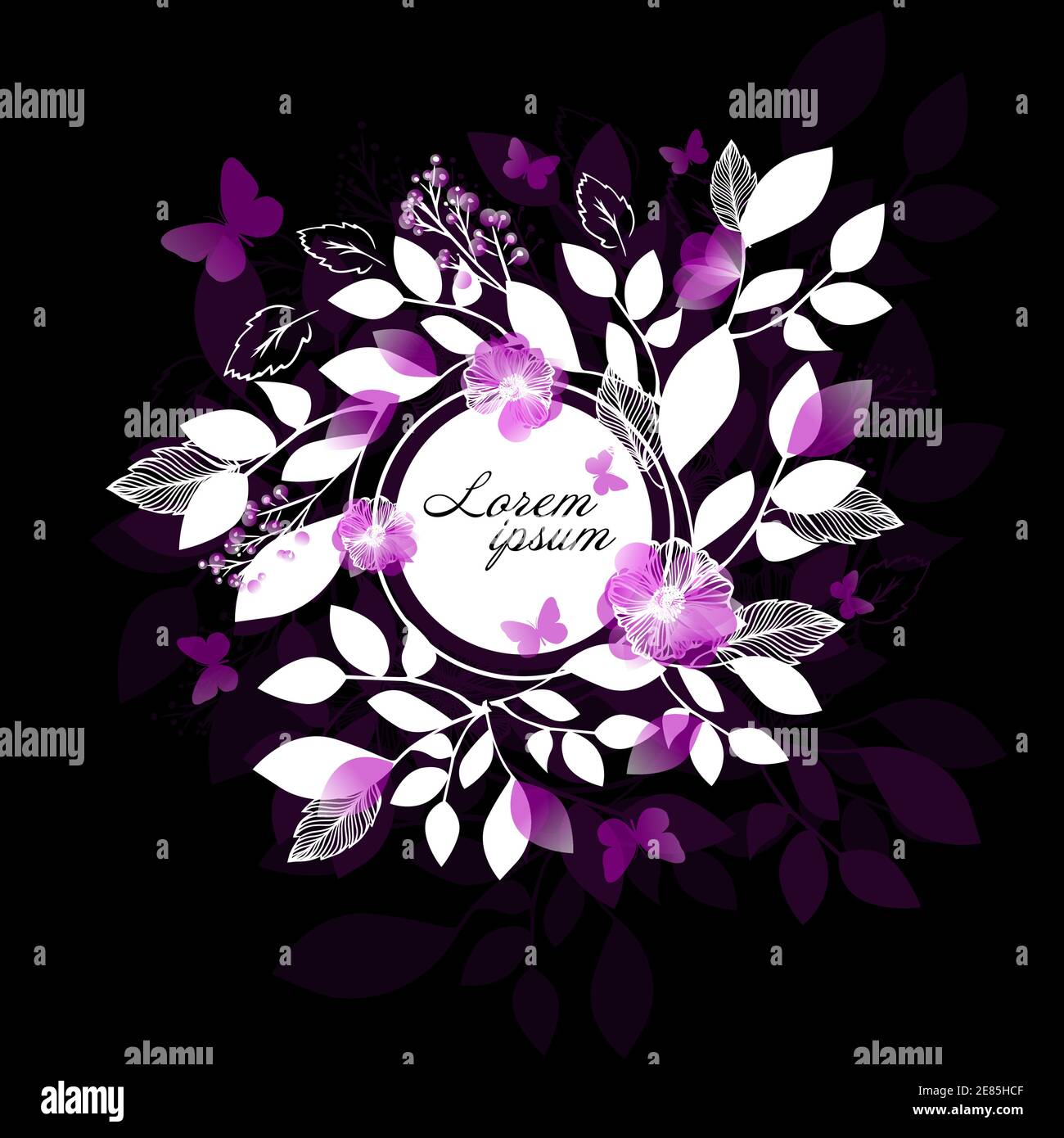 Retro flowers vector illustration Stock Vector Image & Art - Alamy