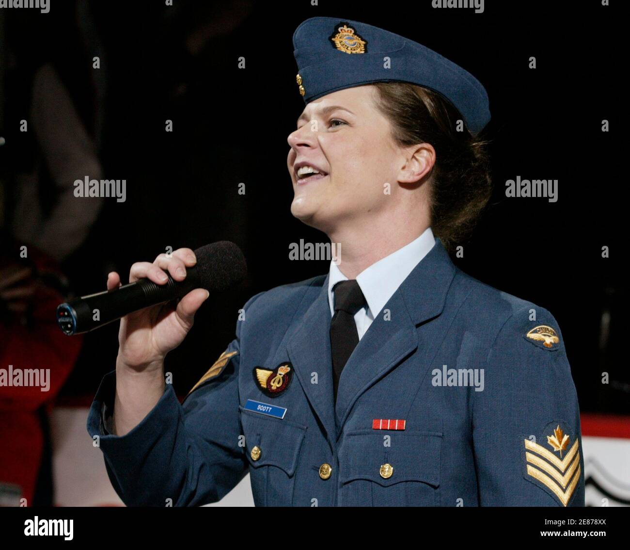 Sgt. Cindy Scott, a professional singer 
