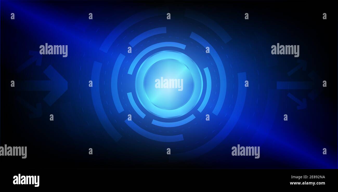 Abstract background.Arrow with button blue technology concept.Vector illustration.Eps10 Stock Vector