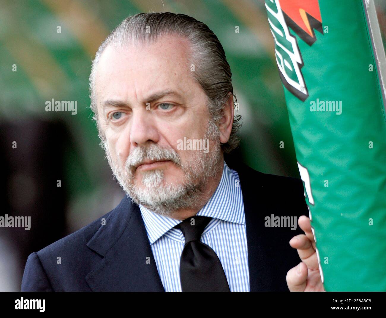 President Of Napoli Aurelio De Laurentiis Looks On Before Their Serie B Soccer Match Against Juventus At The Olympic Stadium In Turin April 10 2007 Reuters Alessandro Bianchi Italy Stock Photo Alamy
