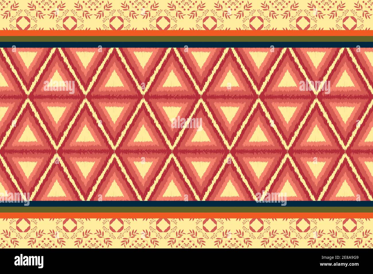 Geometric ethnic oriental pattern traditional design for background,carpet,wallpaper,clothing,wrapping,Batik,fabric,Vector illustration.Eps10 Stock Vector
