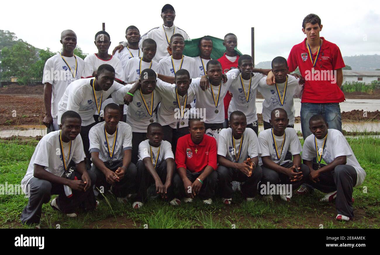 Members Of Sierra Leone S U15 Football Team Fc Johansen Pose For A Team Photo In Freetown August 8 08 The Soccer Team Won Silver At A Tournament In Sweden But Were Hailed Members Of Sierra Leone S U15 Football Team Fc Johansen Pose For A Team Photo In Freetown August 8 08 The Soccer Team Won Silver At A Tournament In Sweden But Were Hailed