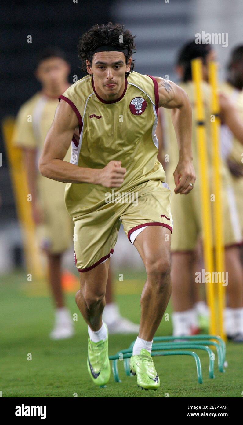 Qatar S National Team Player Sebastian Soria Attends A Soccer Training Session In Doha June 5 09 Qatar Will Play A World Cup 10 Qualifying Match Against Australia On June 6 Reuters Qatar S National Team Player Sebastian Soria Attends A Soccer Training Session In Doha June 5 09 Qatar Will Play A World Cup 10 Qualifying Match Against Australia On June 6 Reuters