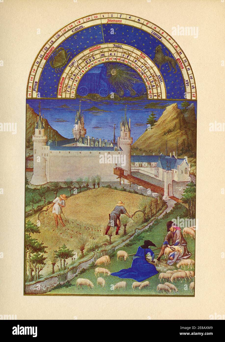Les très riches heures du duc de Berry Le calendrier Le mois de Les très riches heures du duc de Berry Le calendrier Le mois de