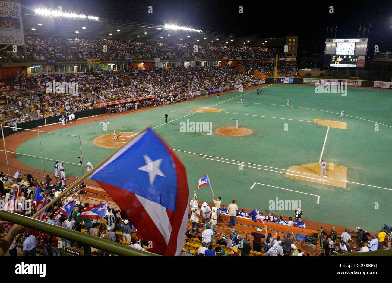 A view of the ballpark from the last game of the Caribbean Baseball