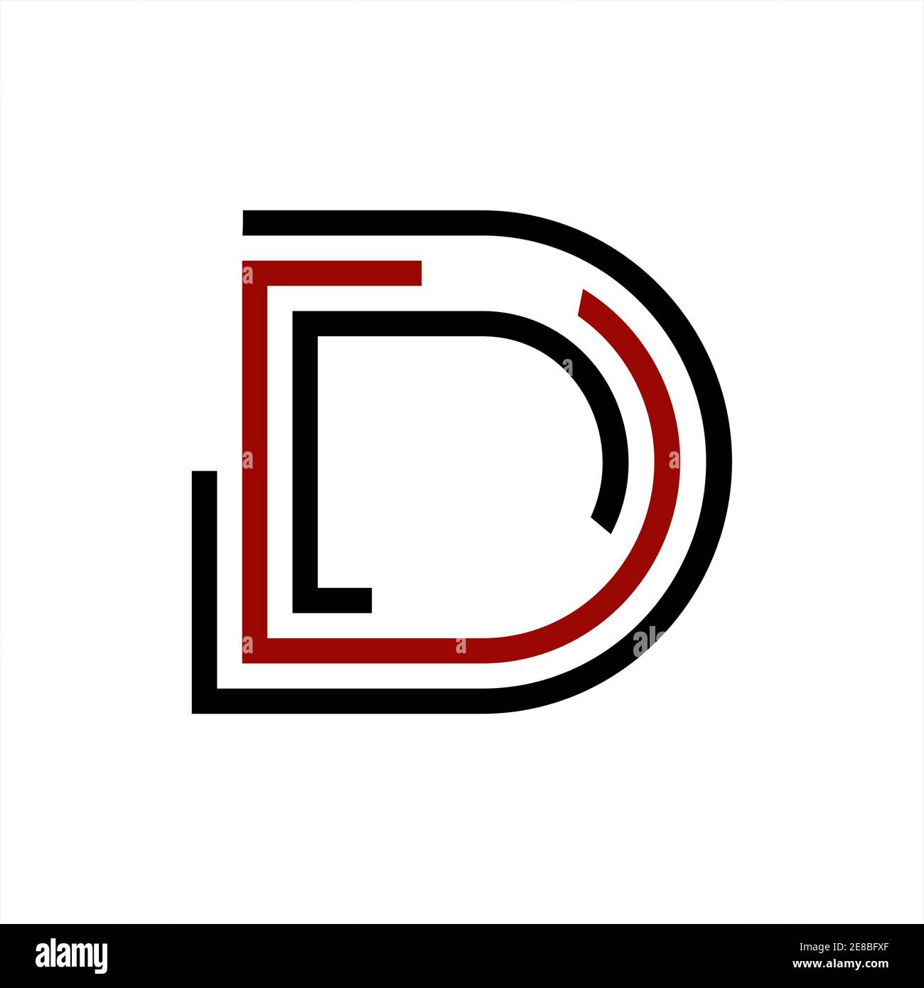 simple D, DDD, CCD, DCC initials geometric network line and digital