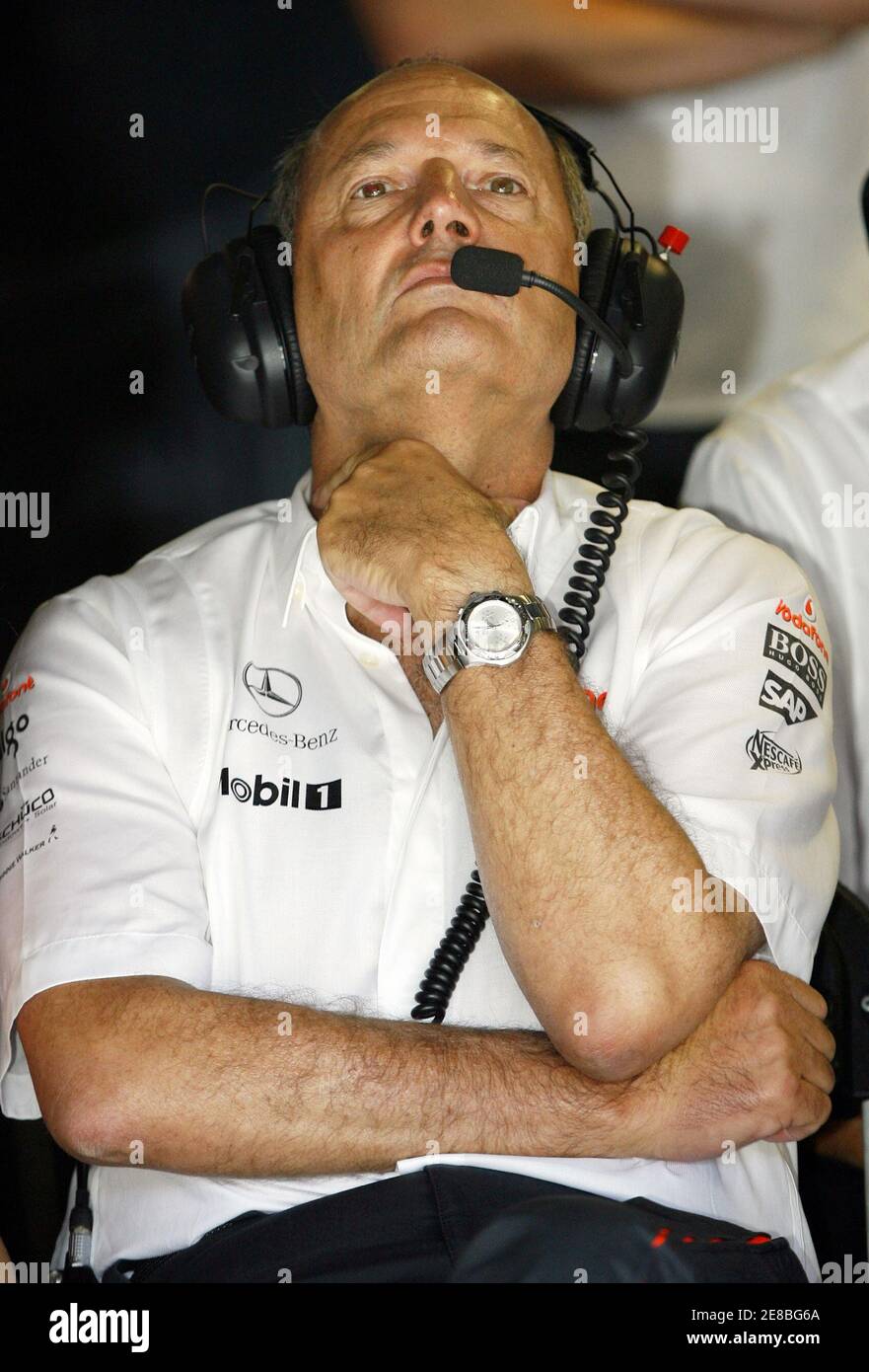 McLaren team director Ron Dennis of 