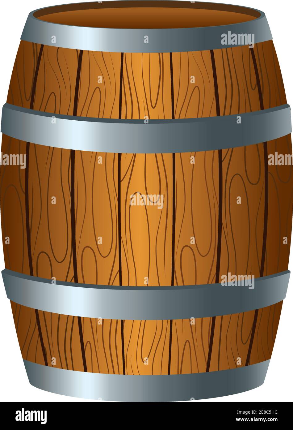 wooden beer barrel st patrick icon vector illustration design Stock Vector
