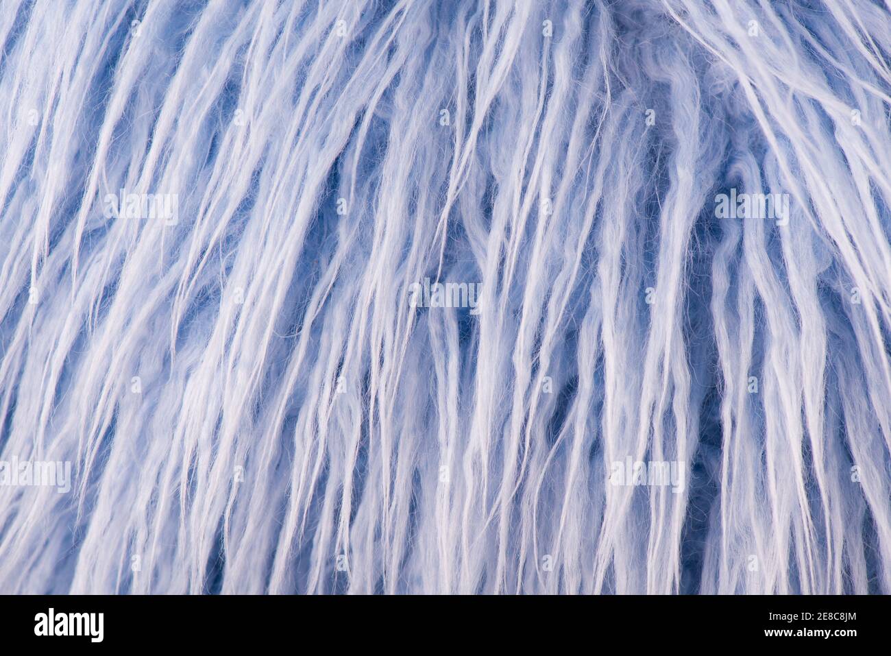 Blue artificial fur for texture or background Stock Photo