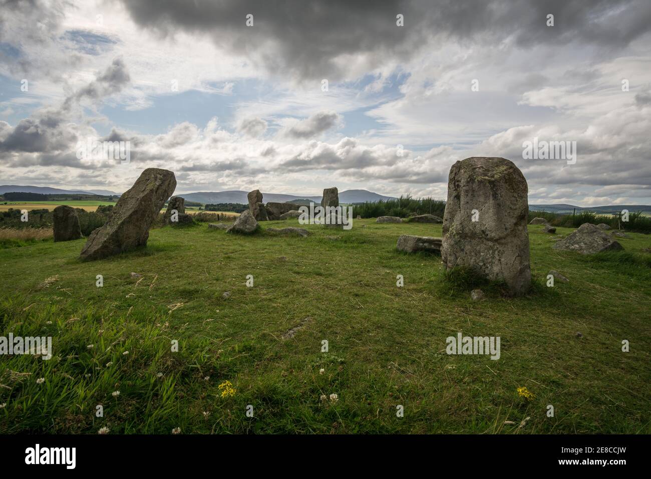 Tomnaverie Recumbent Stone Circle, a Bronze Age historic ancient