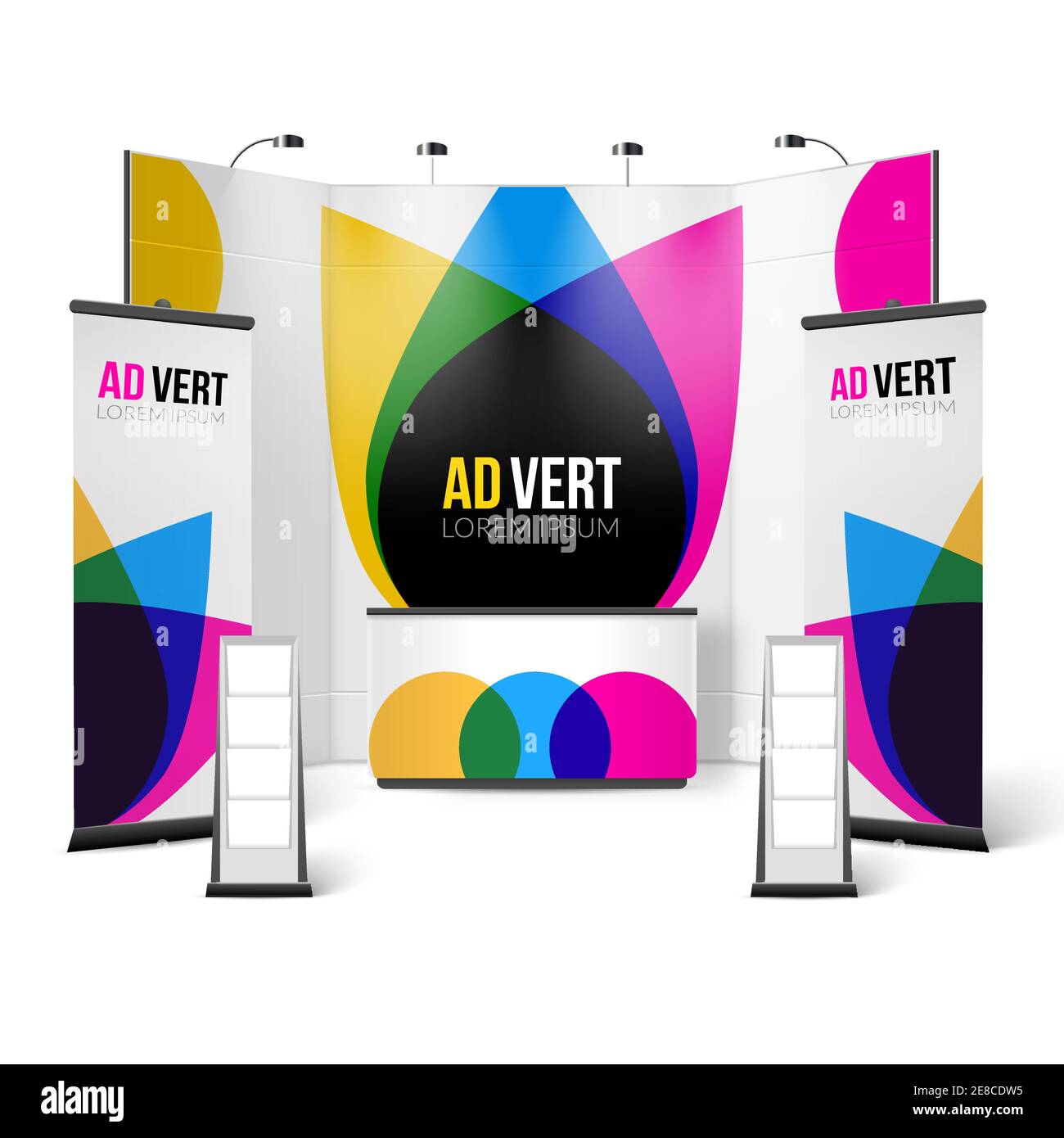 Stand color. Выставочный стенд с пилонами. Stand color. Дизайн стенда. Колонка на треноге.