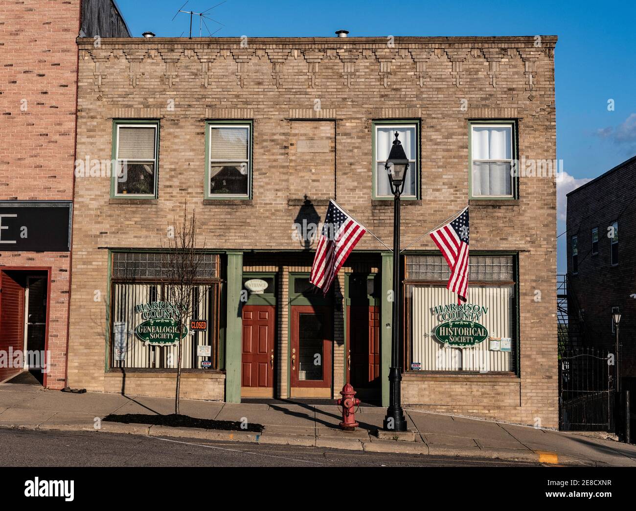 Cadiz, Ohio/USA-May 15, 2019: Harrison County Historical Society located on North Main Street in Cadiz. Stock Photo