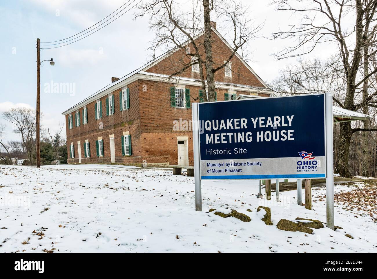 Mount Pleasant, Ohio/USA March 7, 2019 Historic Quaker yearly meeting
