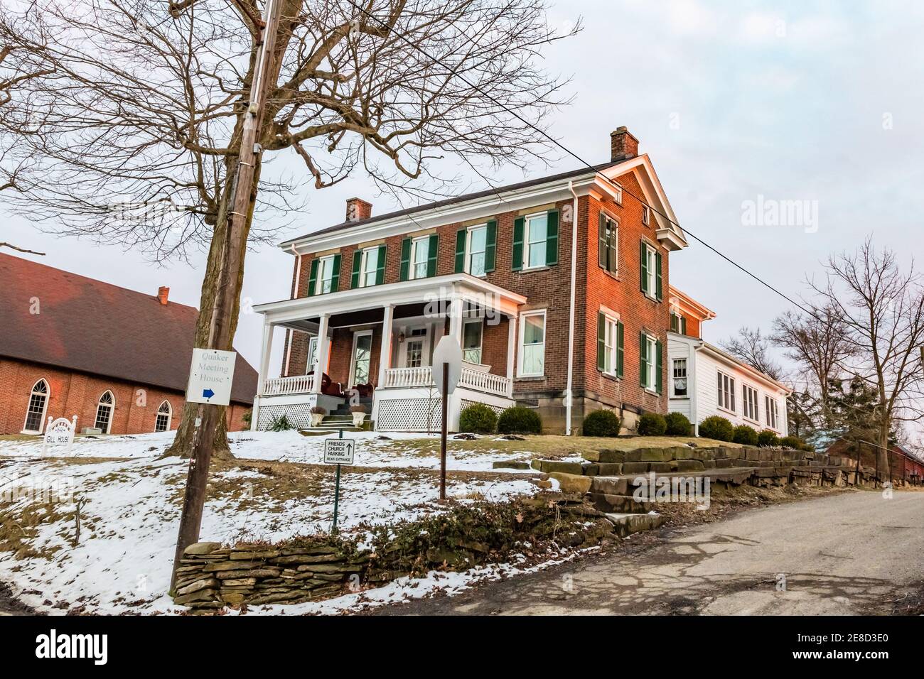 Mount Pleasant, Ohio/USA March 8 2019 Historic Samuel Gill House (486