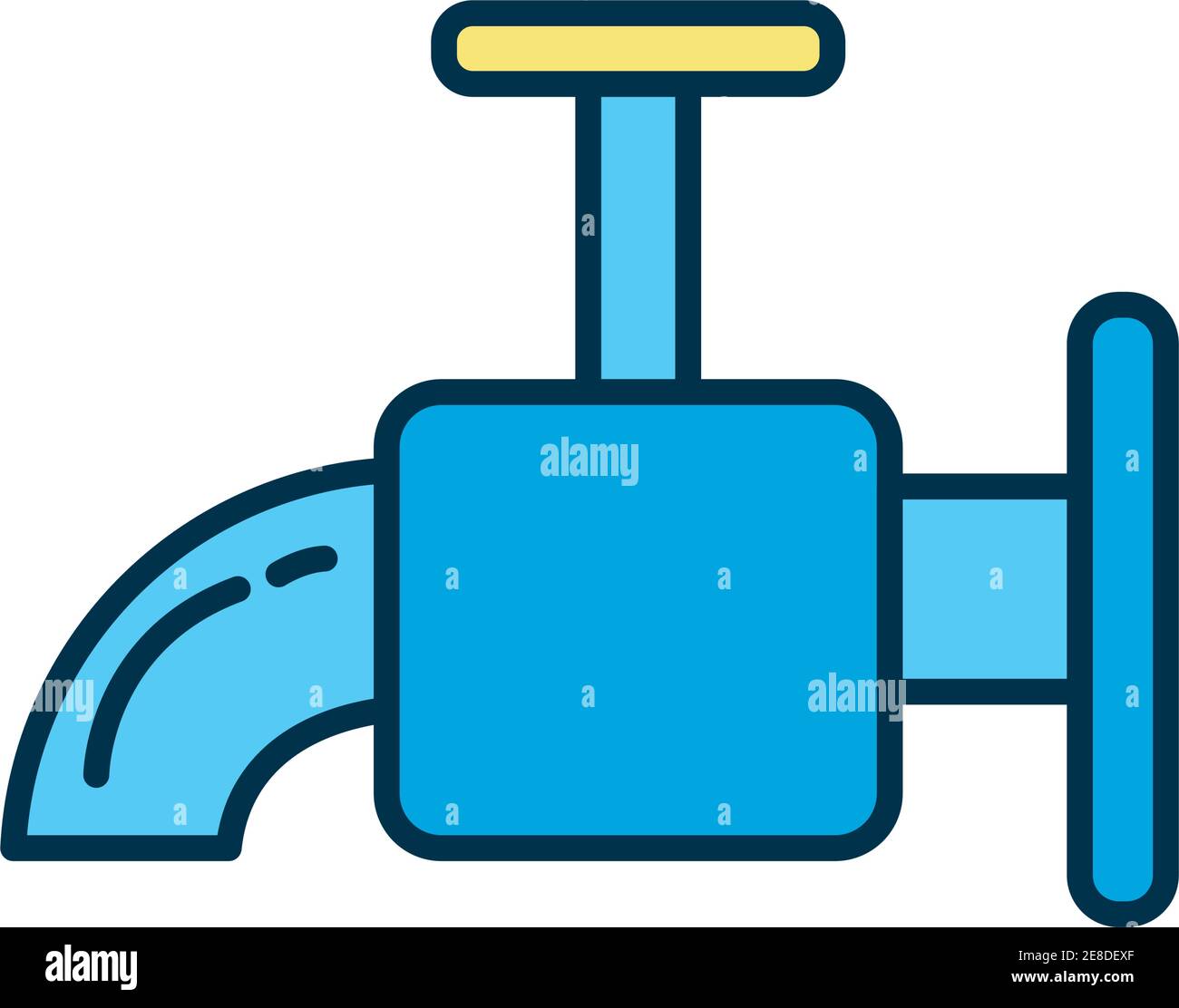 water tap flat style icon vector illustration design Stock Vector Image ...