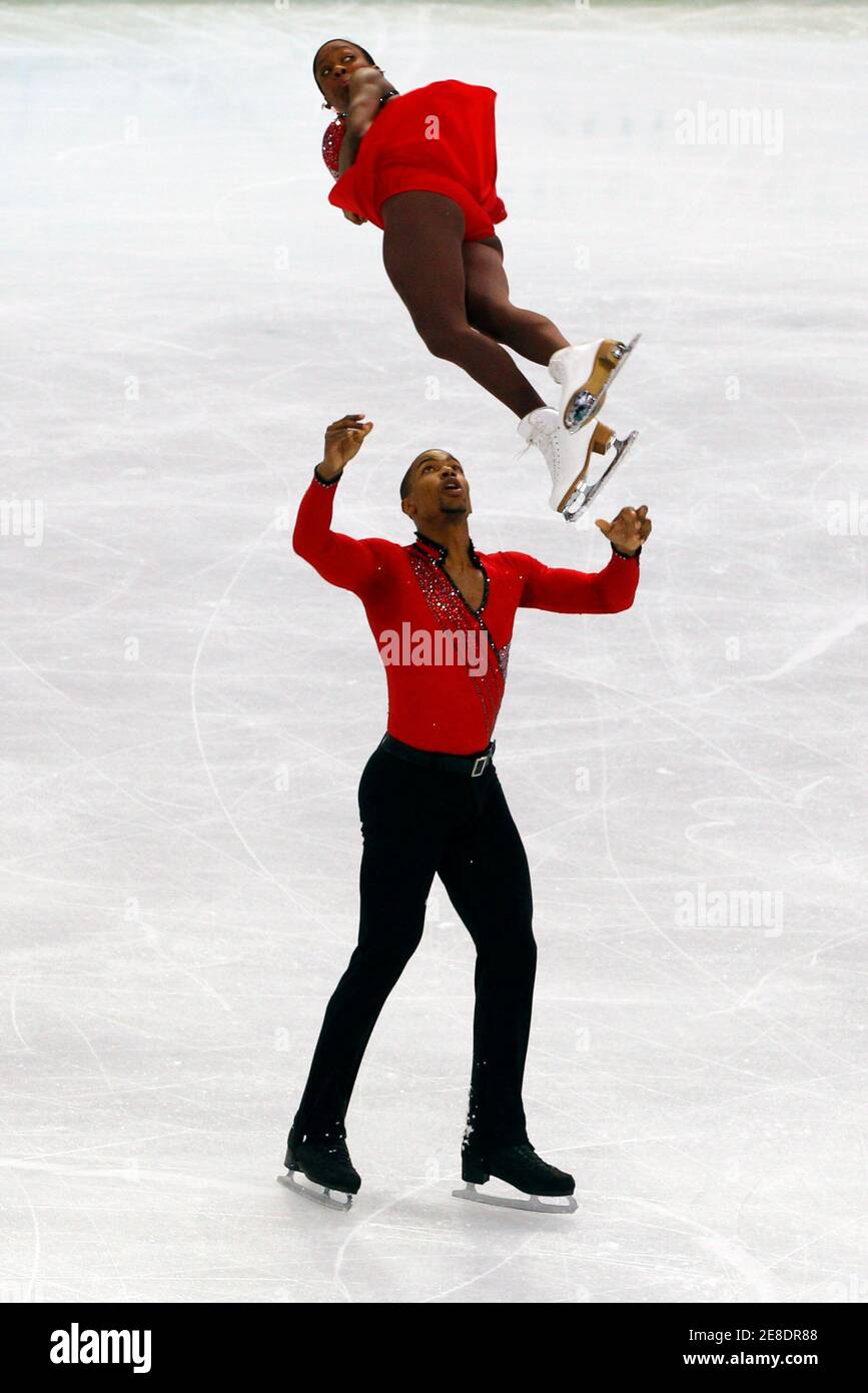 Vanessa james and yannick bonheur hires stock photography and images