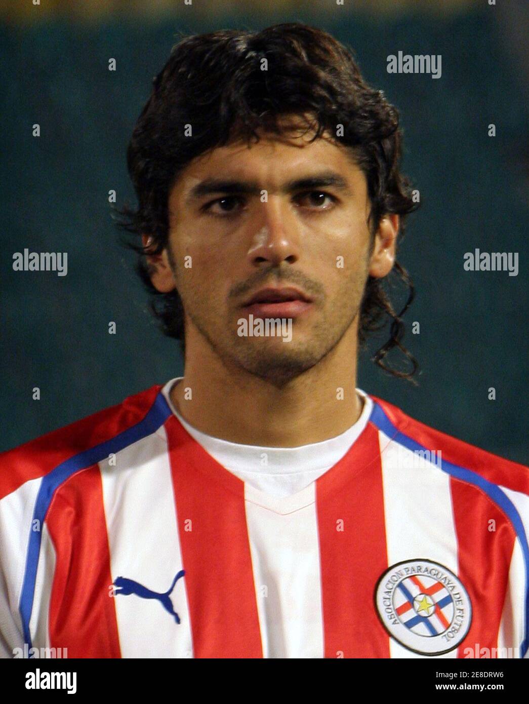 Santiago Selcedo of Paraguay before an international friendly in Tehran November 13, 2005. WORLD CUP 2006 PREVIEW HEADSHOTS. REUTERS/Raheb Homavandi Stock Photo
