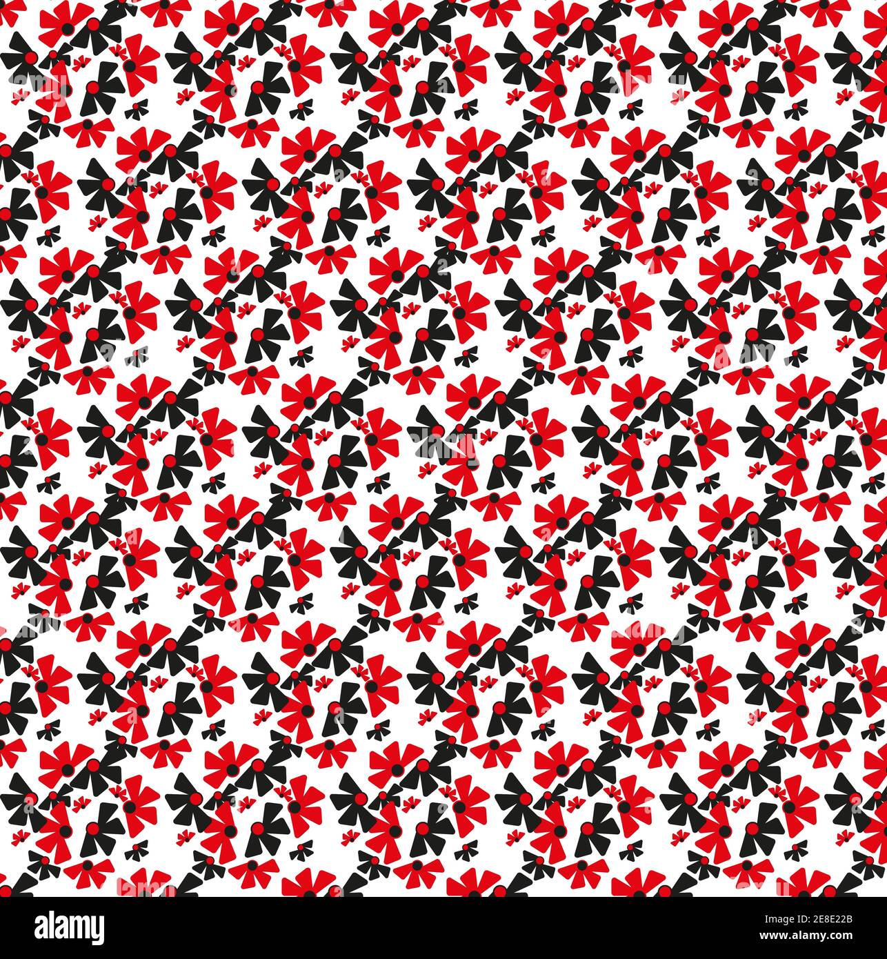 Spring flowers seamless vector pattern vector illustration on a white background Stock Vector