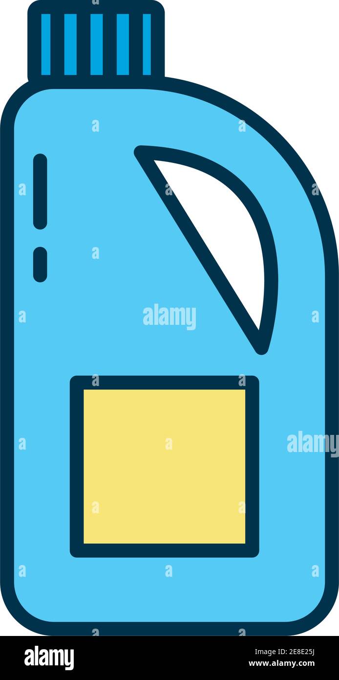 disinfectant bottle product flat style icon vector illustration design ...
