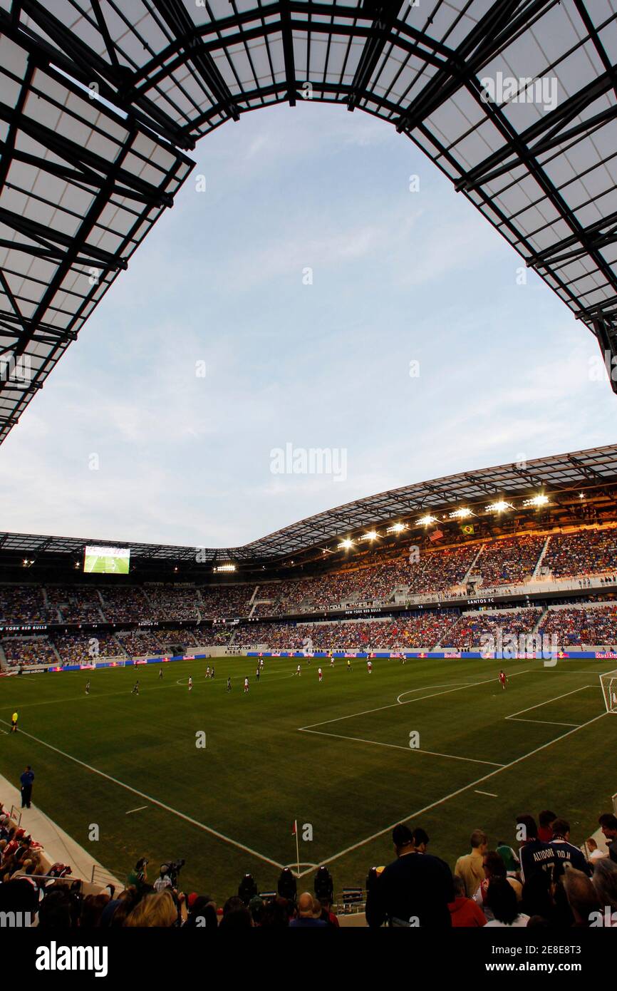 Red Bull Arena As The New York Red Bulls Of Major League Soccer Mls Played Their Opening Match At The New Stadium Against Santos Fc Of Brazil In Harrison New Jersey March