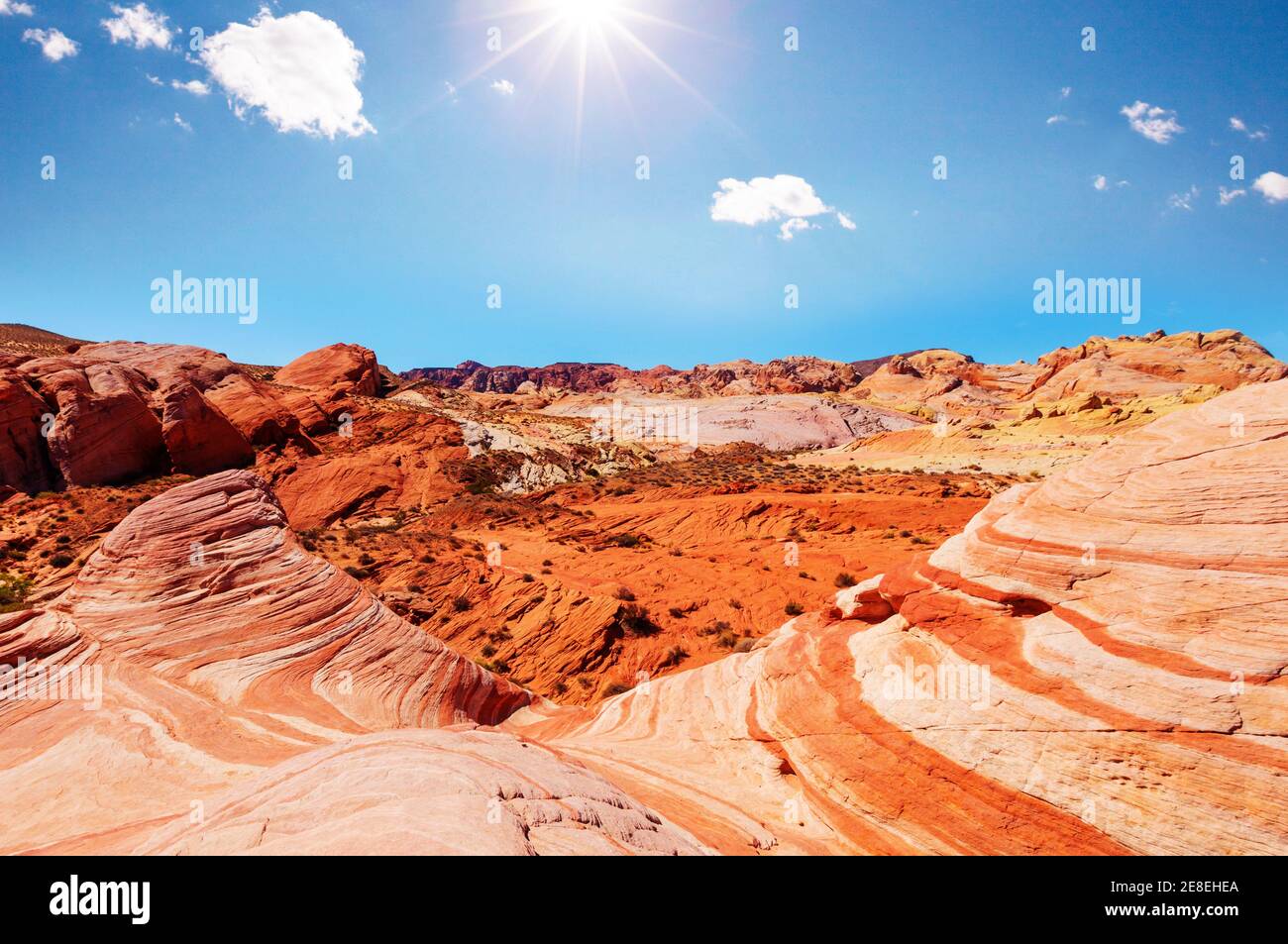 Valley of Fire State Park, Nevada, USA. Unusual natural landscapes