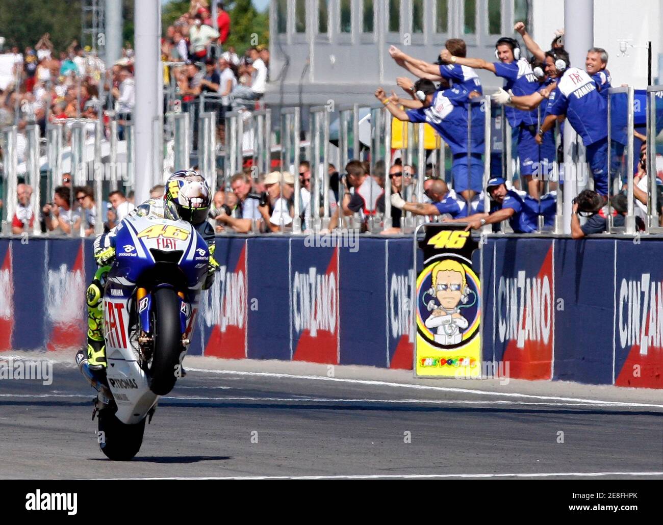 Rider valentino rossi italy wheelie hi-res stock photography and images -  Alamy