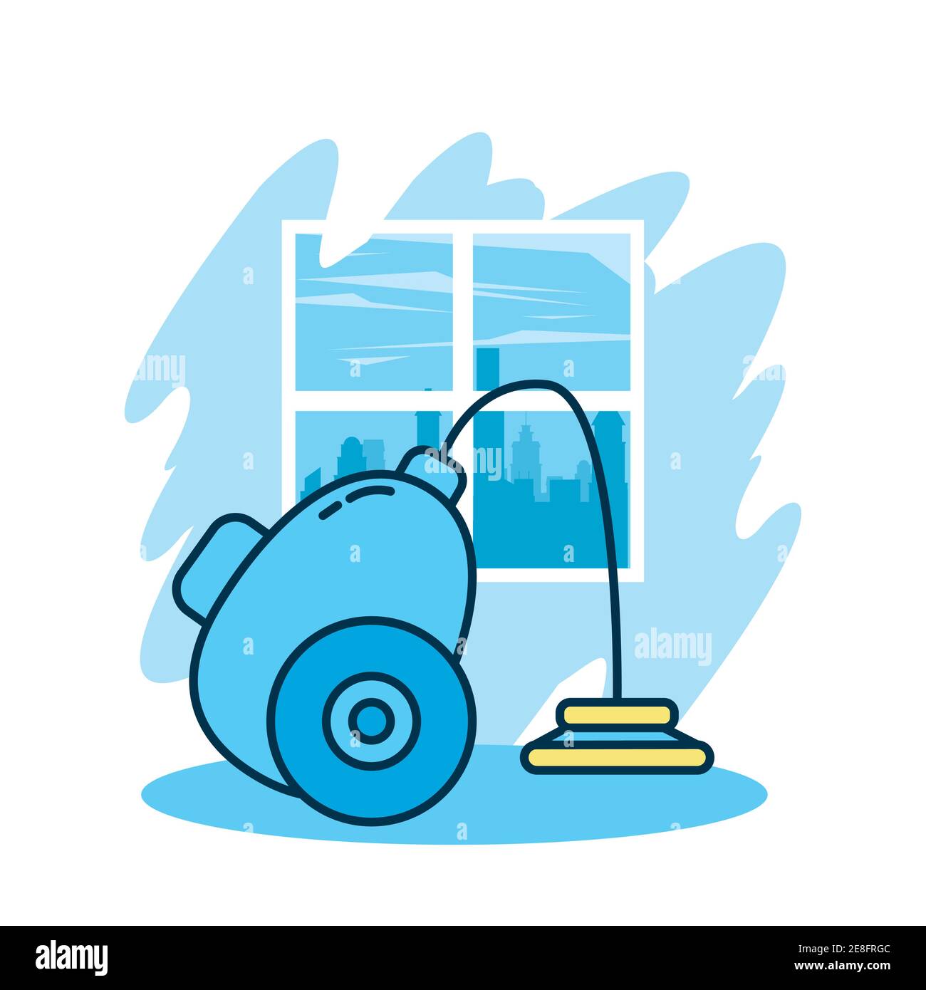 vaccum cleaner flat style icon vector illustration design Stock Vector ...