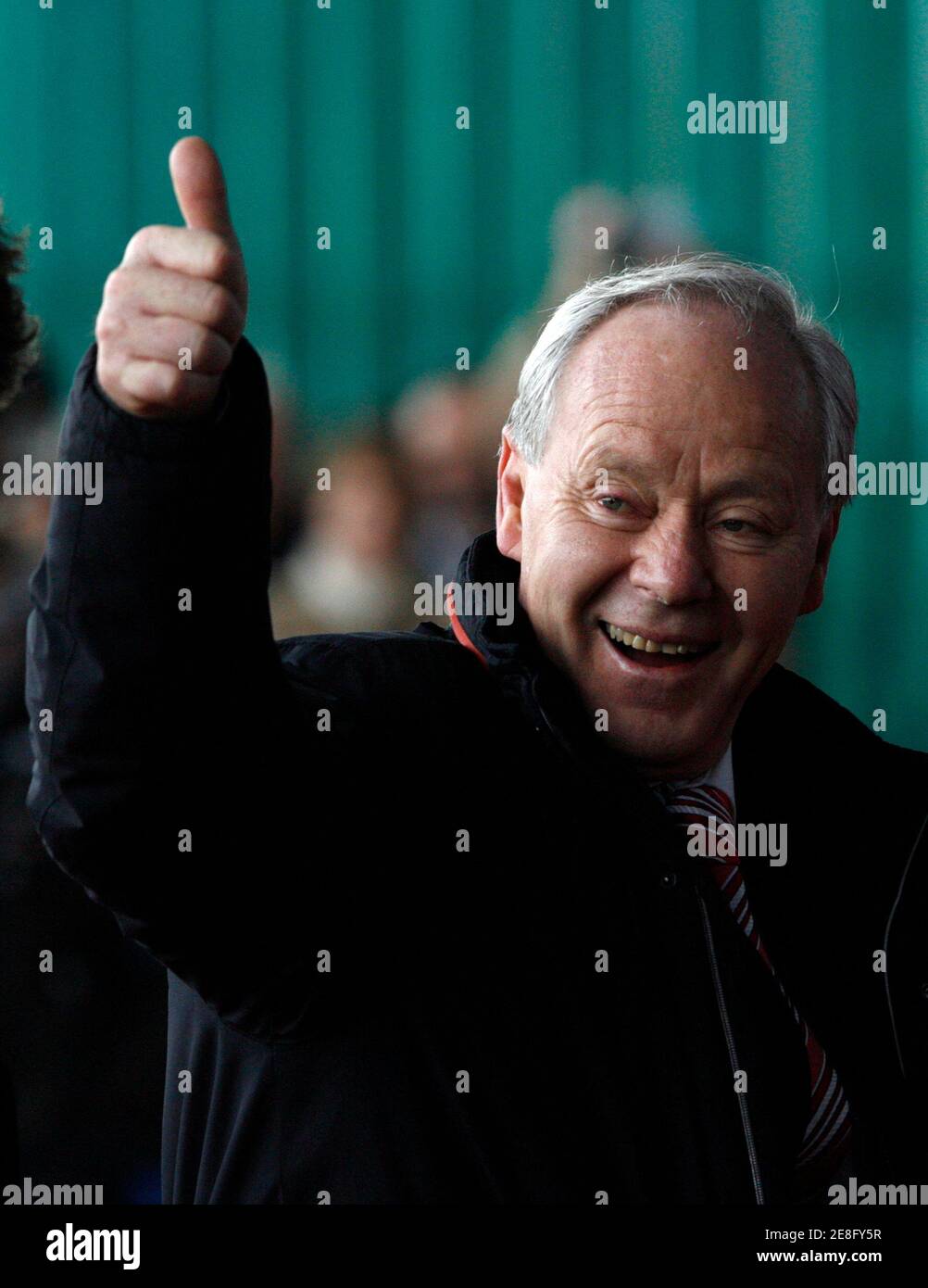 Switzerland's national soccer team coach Jakob Kuhn arrives for the UEFA Euro 2008 soccer final draw in Lucerne December 2, 2007. (EURO 2008 PREVIEW)  REUTERS/Pascal Lauener (SWITZERLAND) Stock Photo