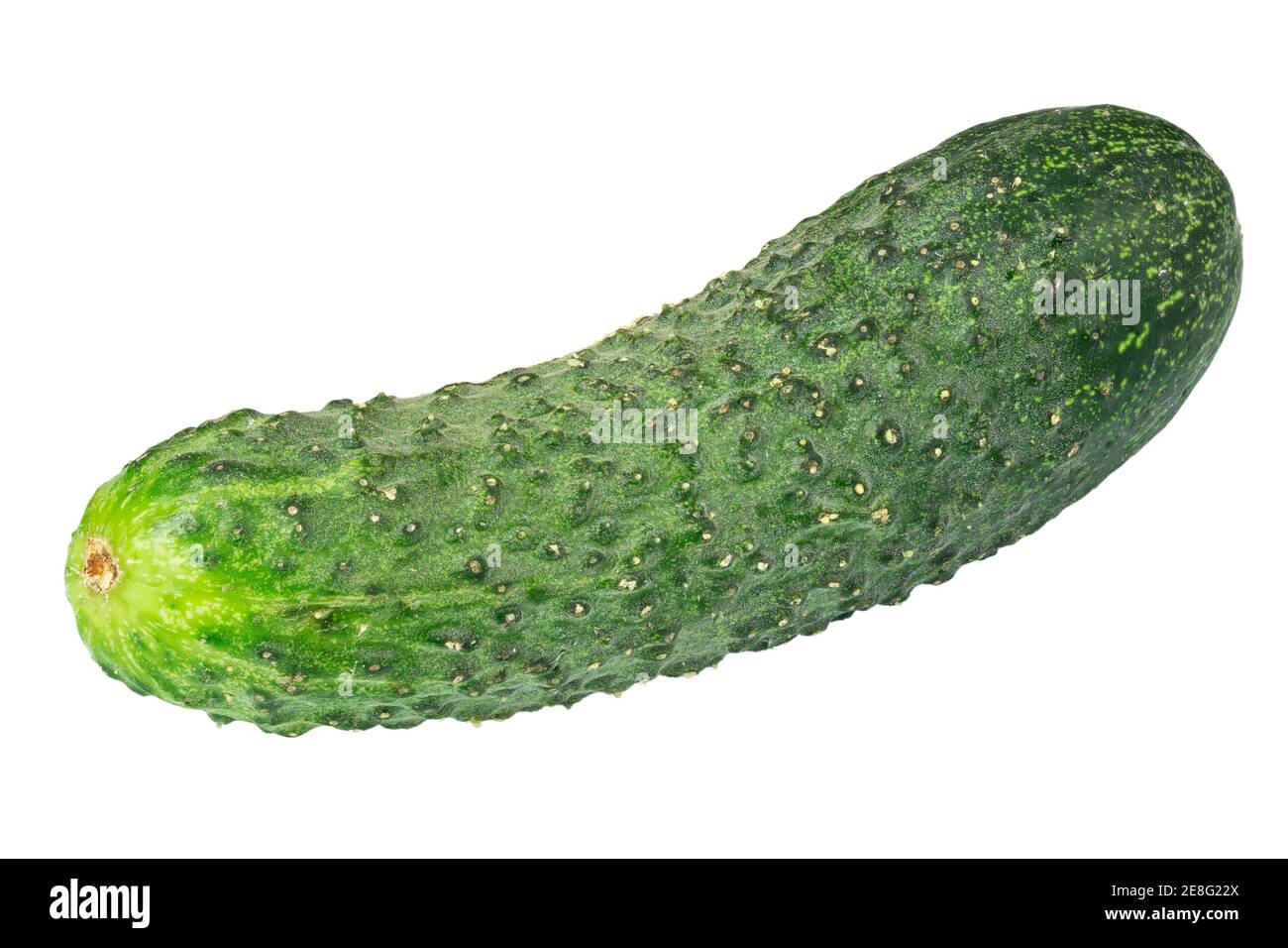 Cucumber on an isolated white background. Lowcalorie foods. Healthy