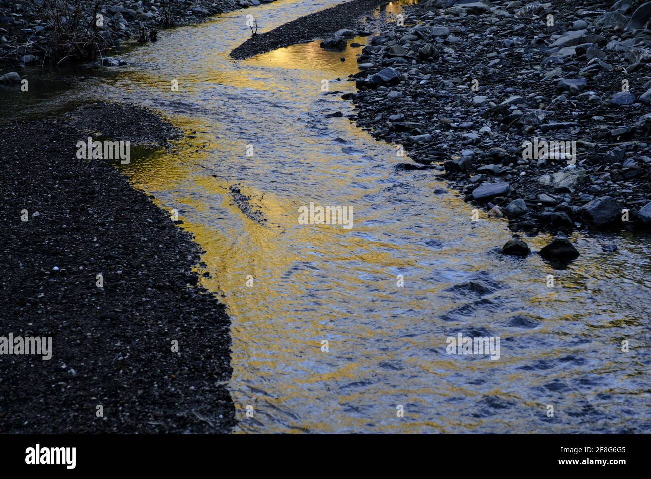 Water flowing along the Solano riverbed in, Andalucia, Costa del Sol, Spain  Stock Photo - Alamy