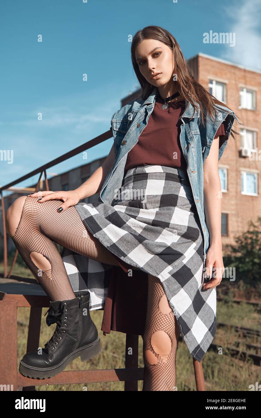 2,736 Plaid Tights Stock Photos, High-Res Pictures, and Images