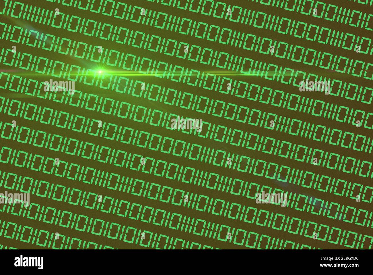 An illustration of green binary code background Stock Photo Alamy