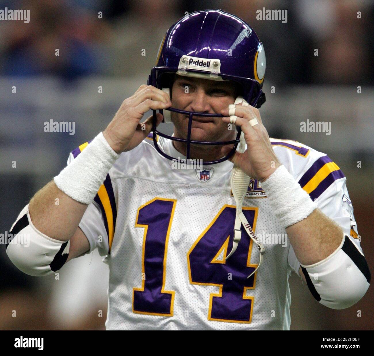 Minnesota vikings quarterback brad johnson hires stock photography and