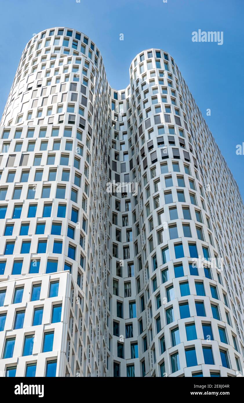 Modern architecture, facade of the high-rise building Upper West with Hotel  Motel One Berlin-Upper West, Berlin, Germany Stock Photo - Alamy