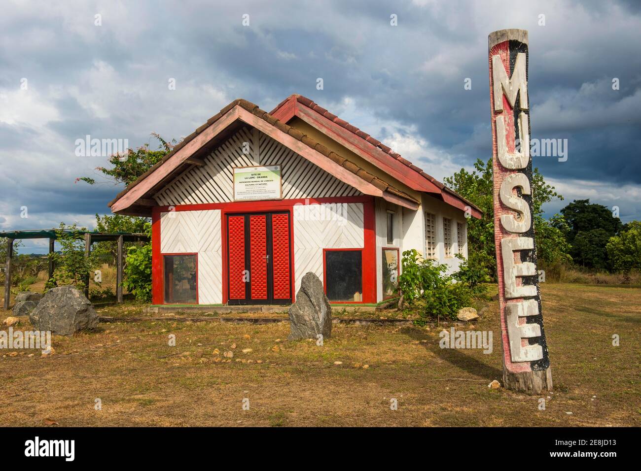 Wildlife museum in the Unesco world heritage sight Lope national park, Gabon Stock Photo