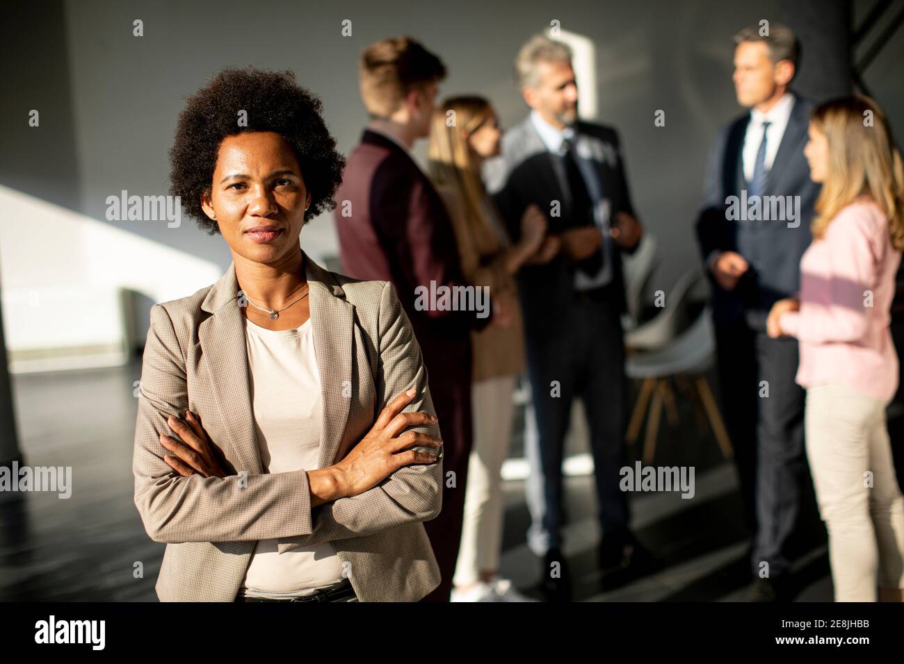 African american business woman standing hi-res stock photography and ...