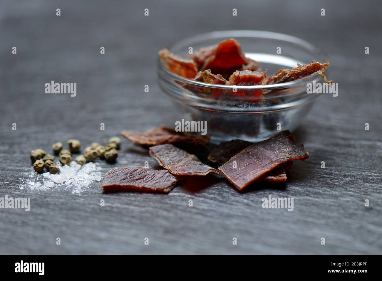 Beef Jerky, dried beef Stock Photo Alamy