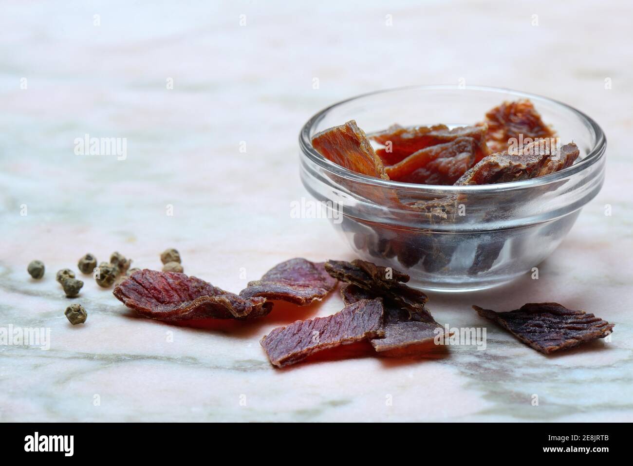 Beef Jerky, dried beef Stock Photo Alamy