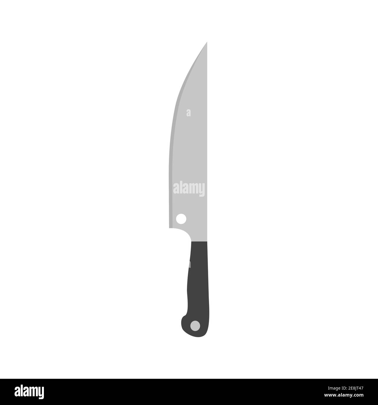 Kitchen knife vector illustration cooking food icon symbol. Knife equipment  restaurant chef isolated white. Cut metal steel tool sign. Handle applianc  Stock Vector Image \u0026 Art - Alamy, image size:1300x1390