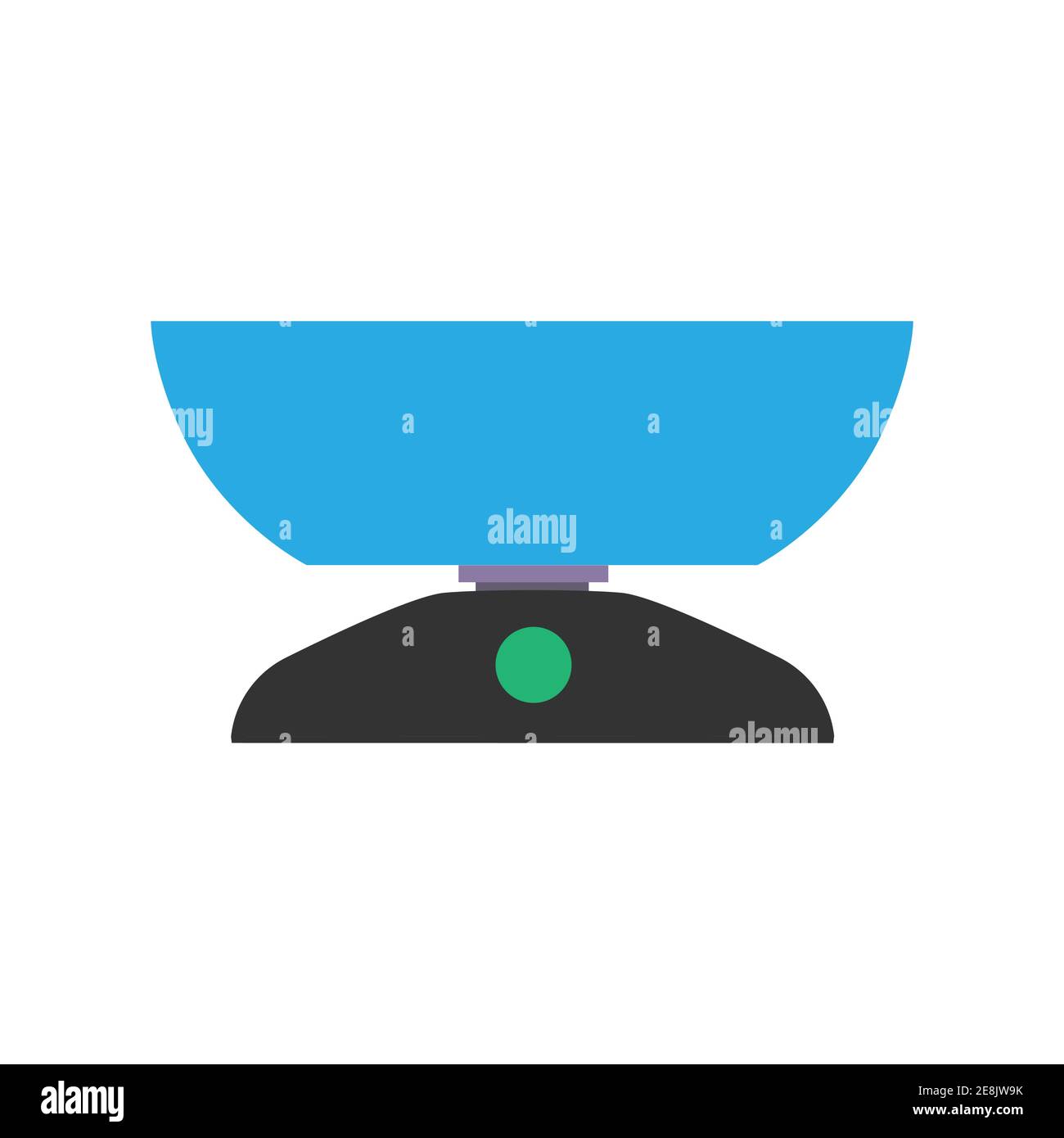 Kitchen scale vector illustration cooking food icon. Isolated symbol weight balance measurement