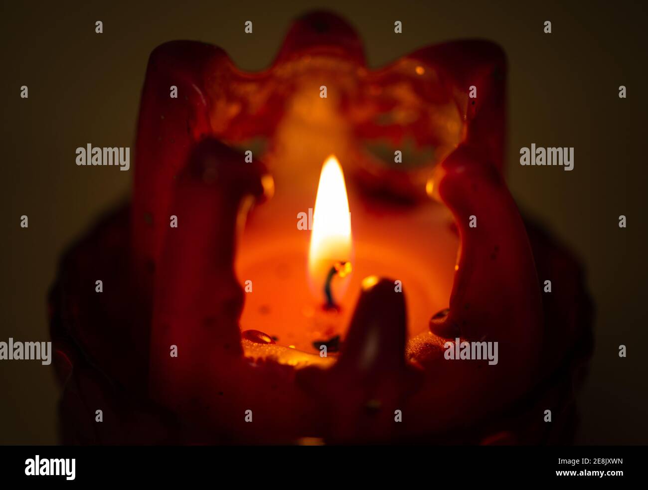 Candlelight Romance, Lighting candles, Background candlelight. Blurred shot Stock Photo Alamy