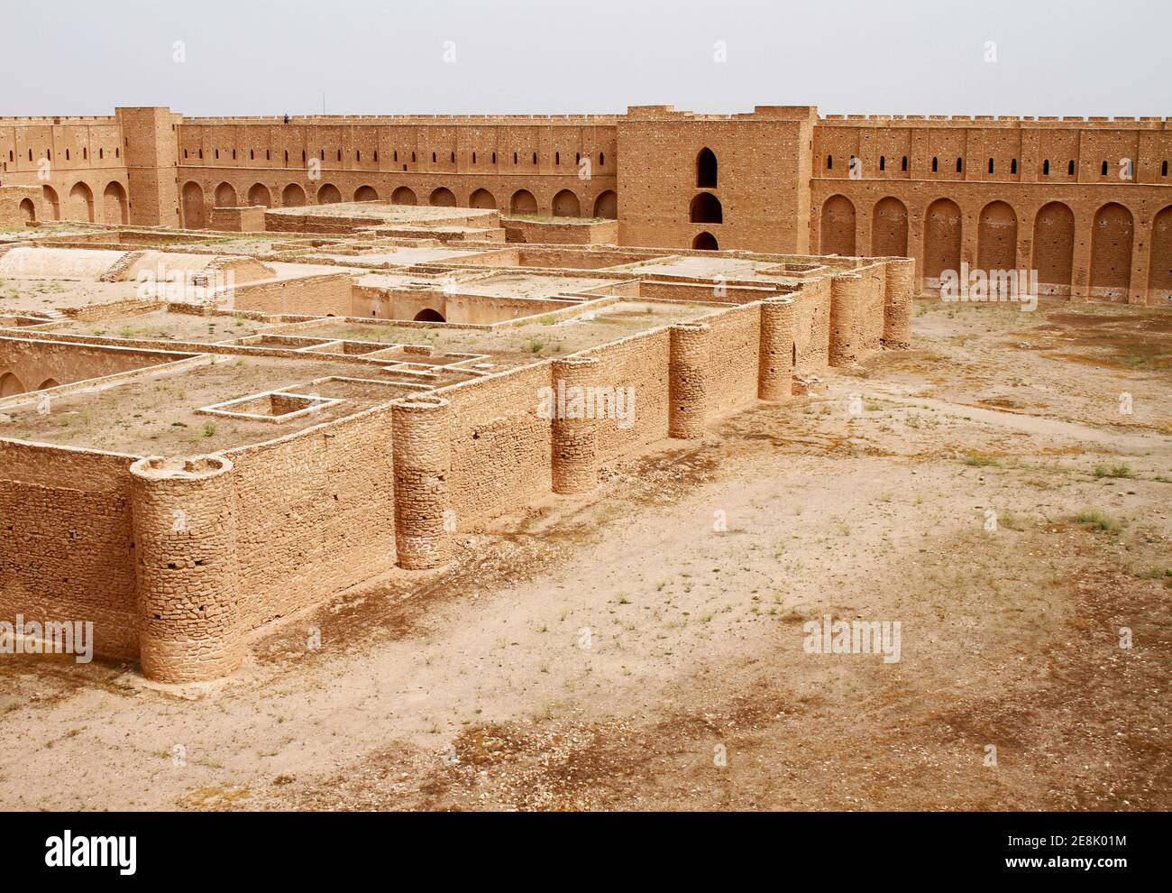Al Ukhaidir desert fortress near Karbala in Iraq. Stock Photo