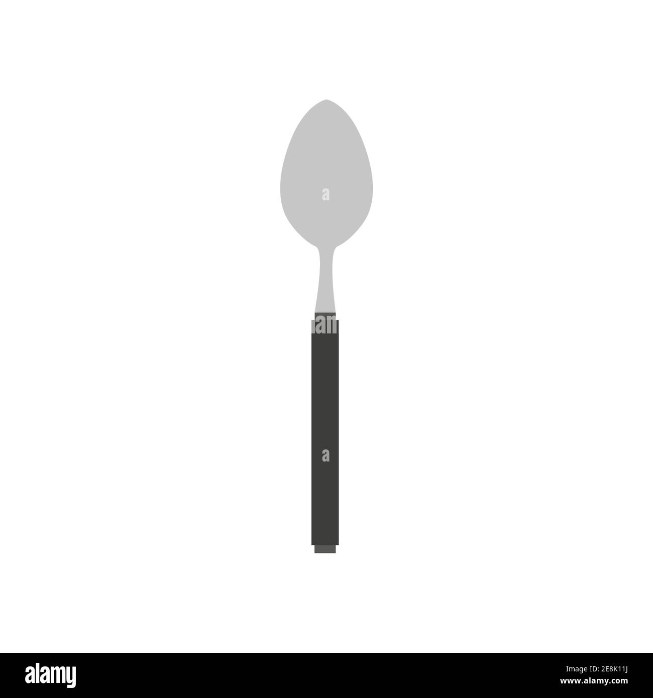 Spoon vector illustration denner utensil kitchen silverware icon food. Restaurant symbol cutlery equipment design object. Breakfast spoon kitchenware Stock Vector