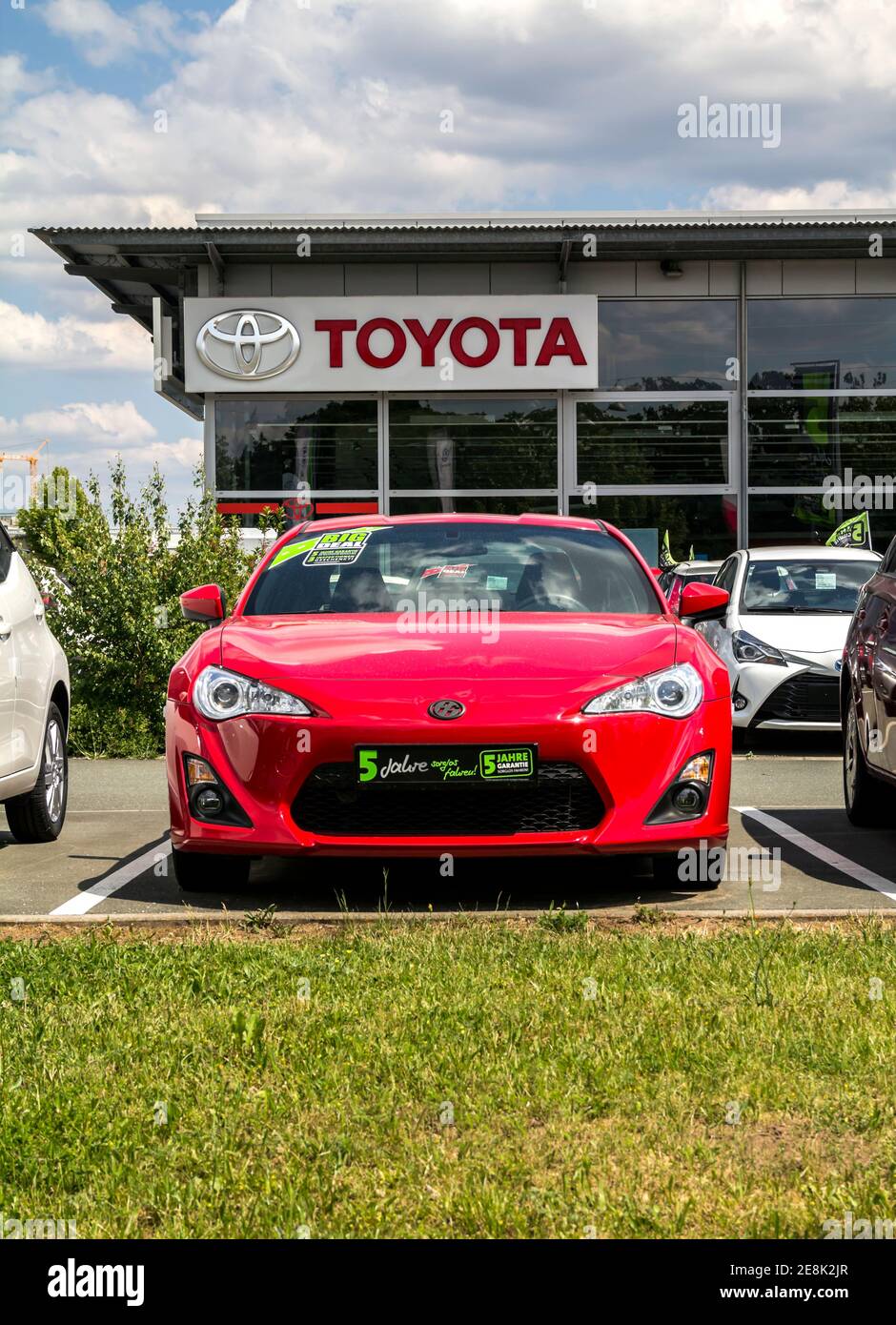 Furth, Germany : Toyota dealership. Toyota is the world's market leader ...