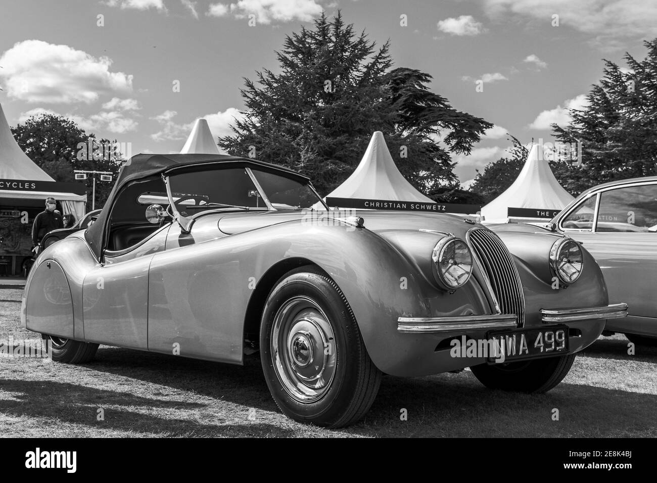 1950 Jaguar XK120 Drophead Coupe on show at the Concours d’Elégance held at Blenheim Palace on the 26 September 2020 Stock Photo