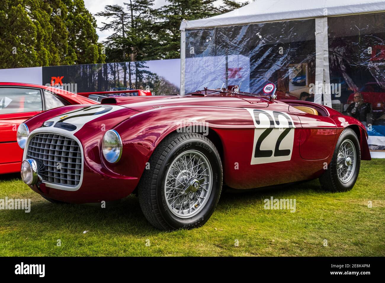 1949 Ferrari 166 MM Barchetta on show at the Concours D’Elegance held at Blenheim Palace on the 26 September 2020 Stock Photo